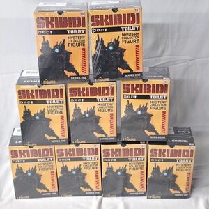 LOT OF 9 Skibidi Toilet Mystery Collector Figure Series 1 NEW & SEALED